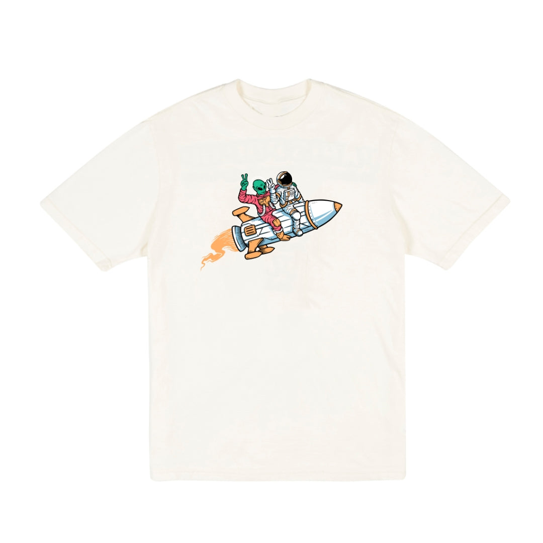 Camiseta Oversized Space - Off White