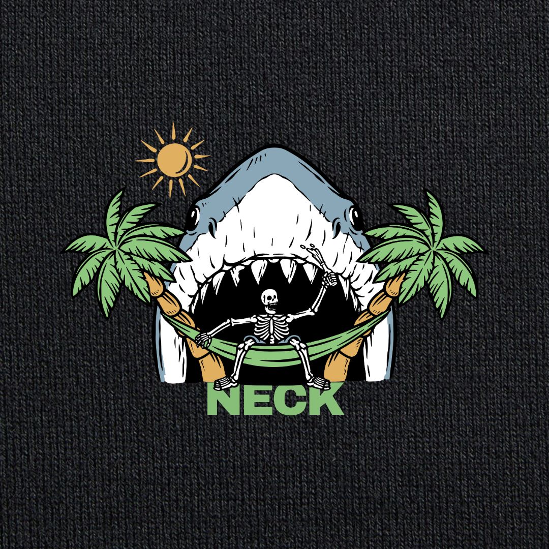 Camiseta Oversized Shark Preto