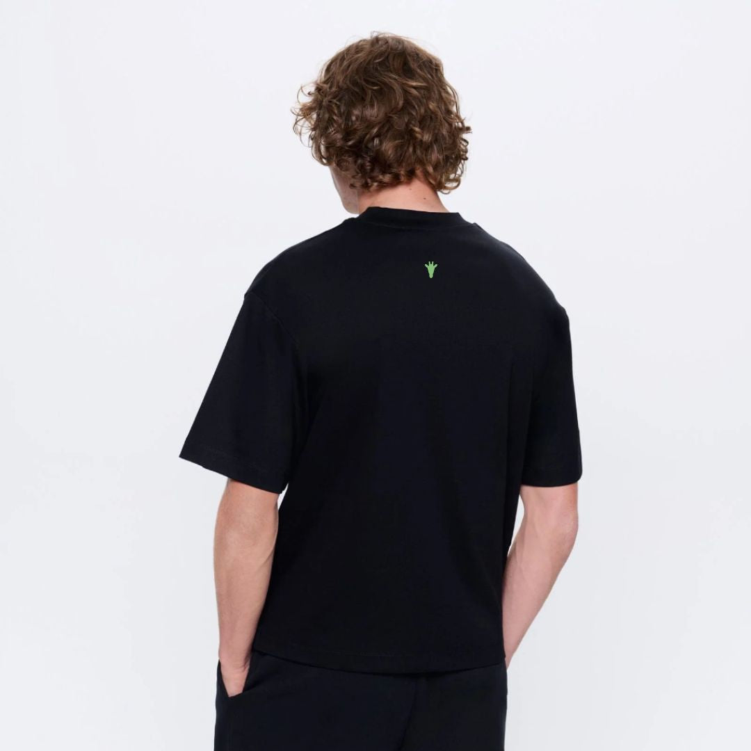 Camiseta Oversized Shark Preto