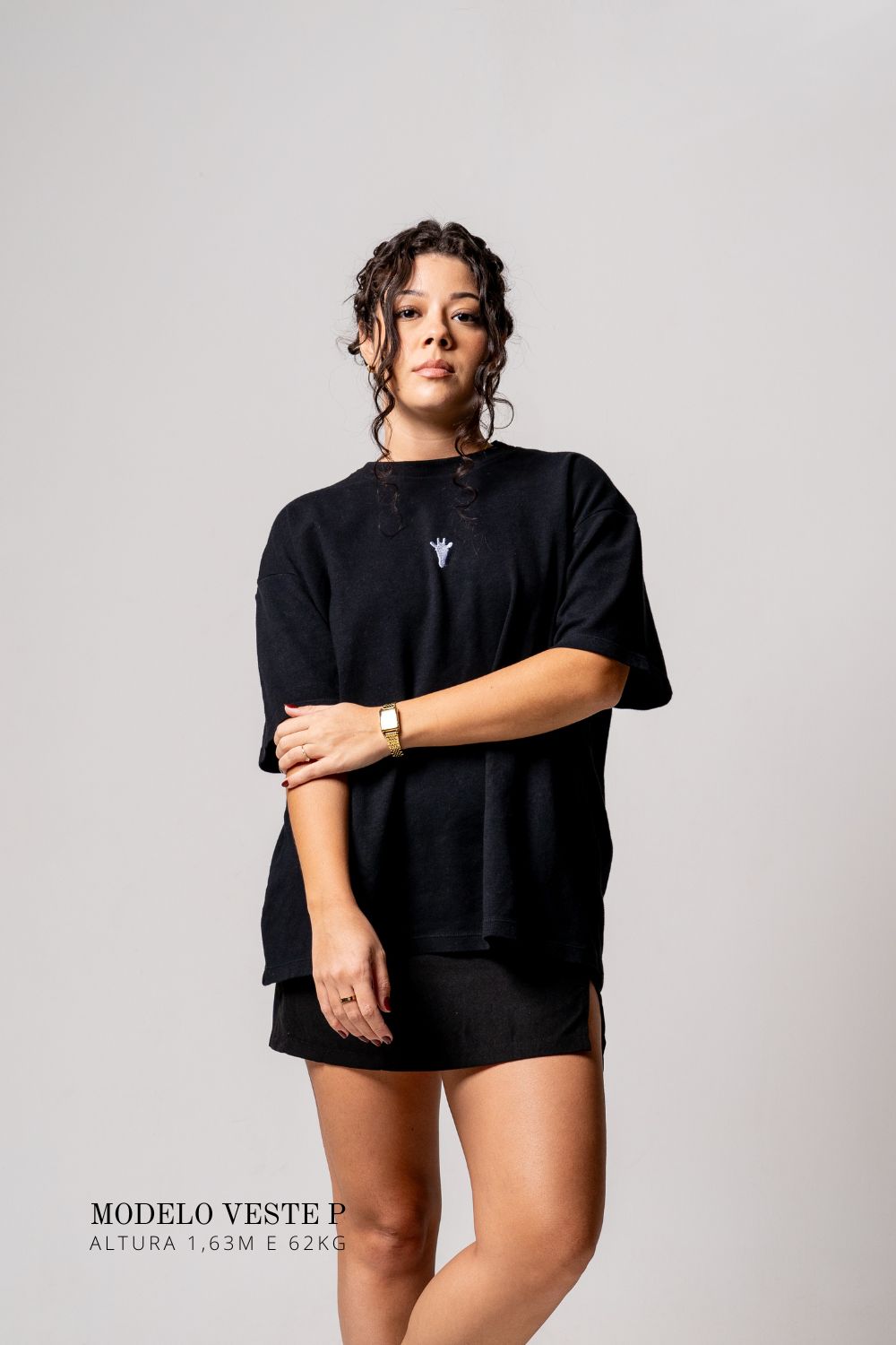 Camiseta Oversized Prime Preto
