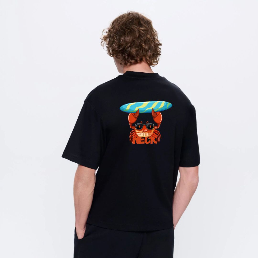 Camiseta Oversized Crab Preto