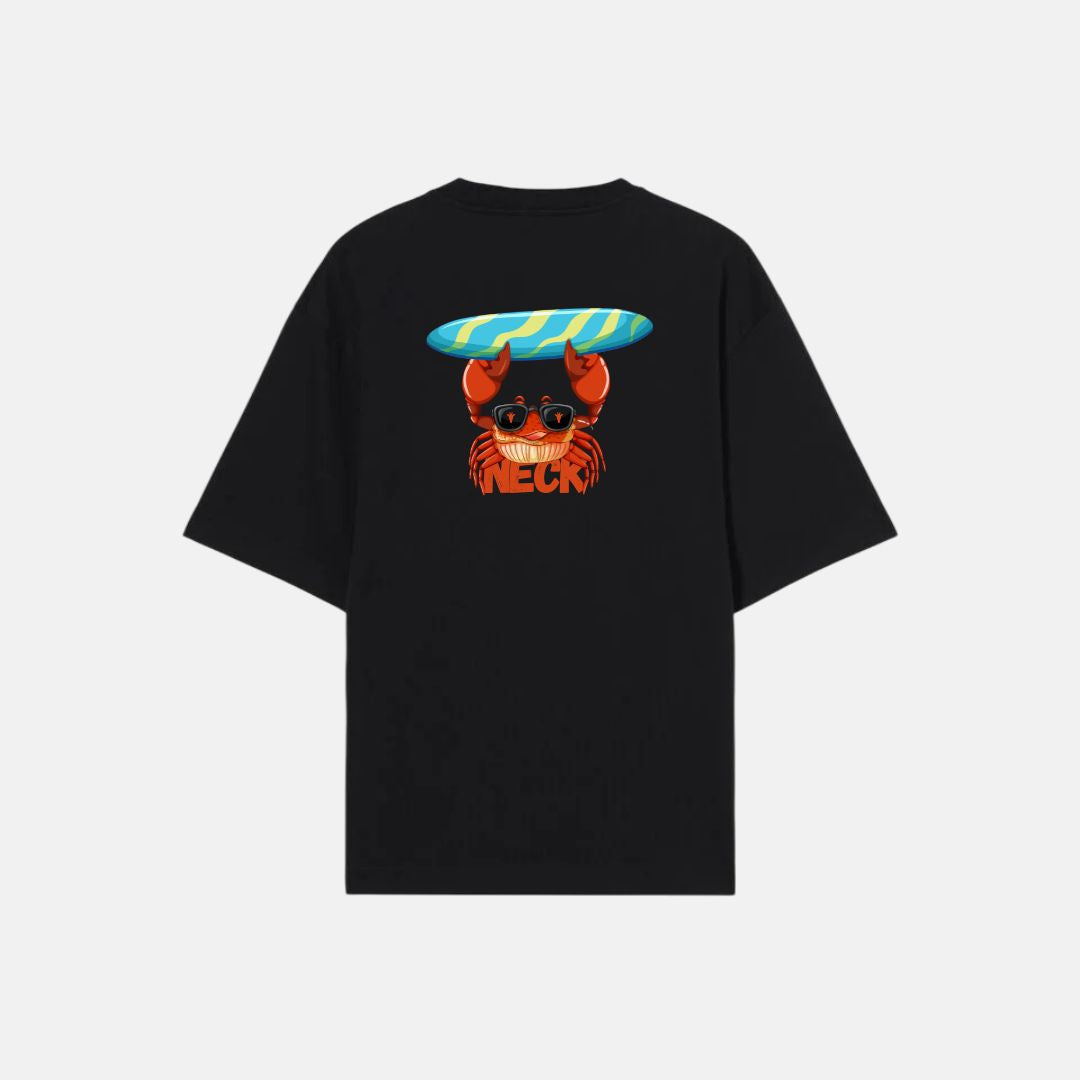 Camiseta Oversized Crab Preto