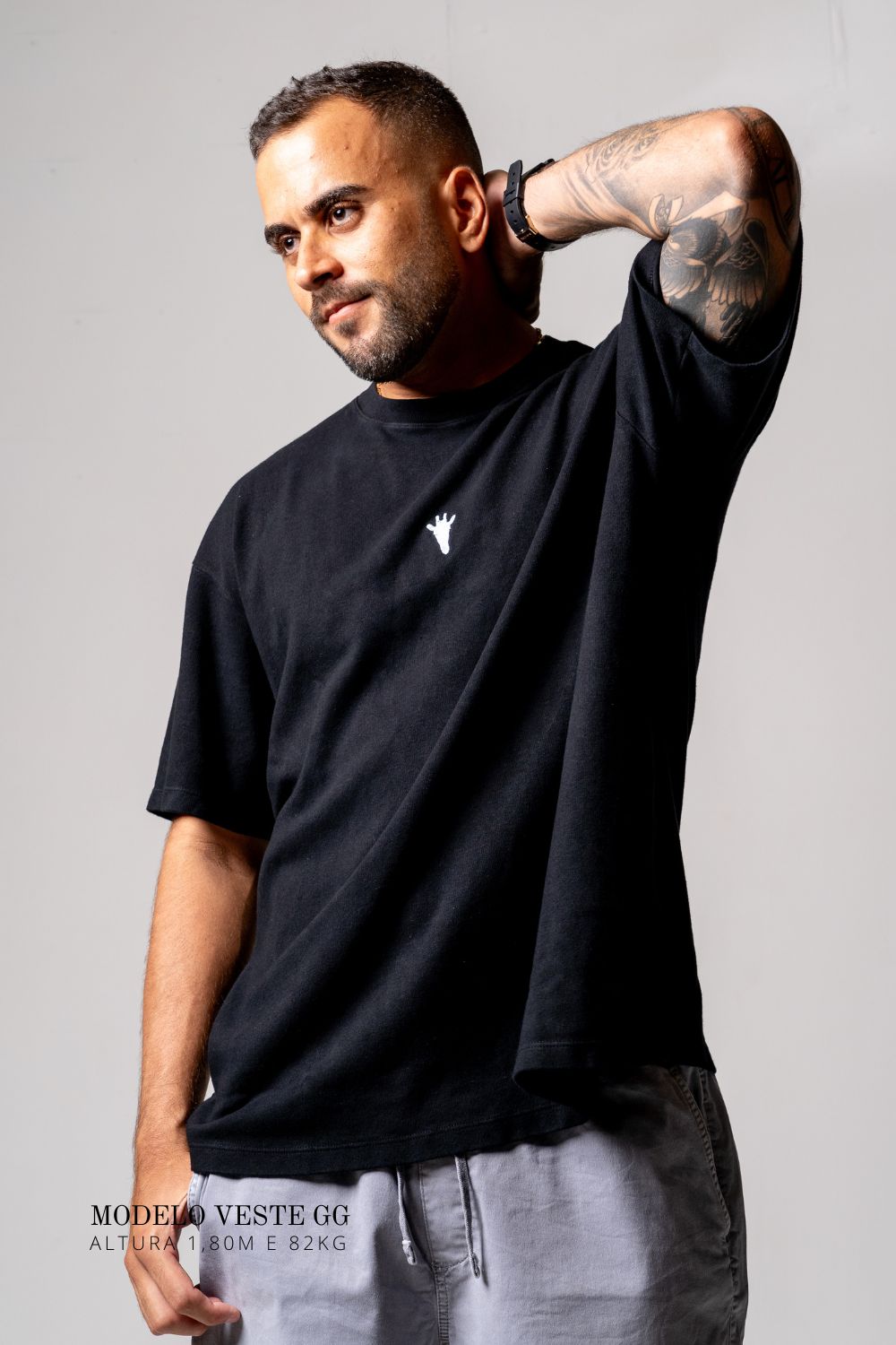 Camiseta Oversized Prime Preto