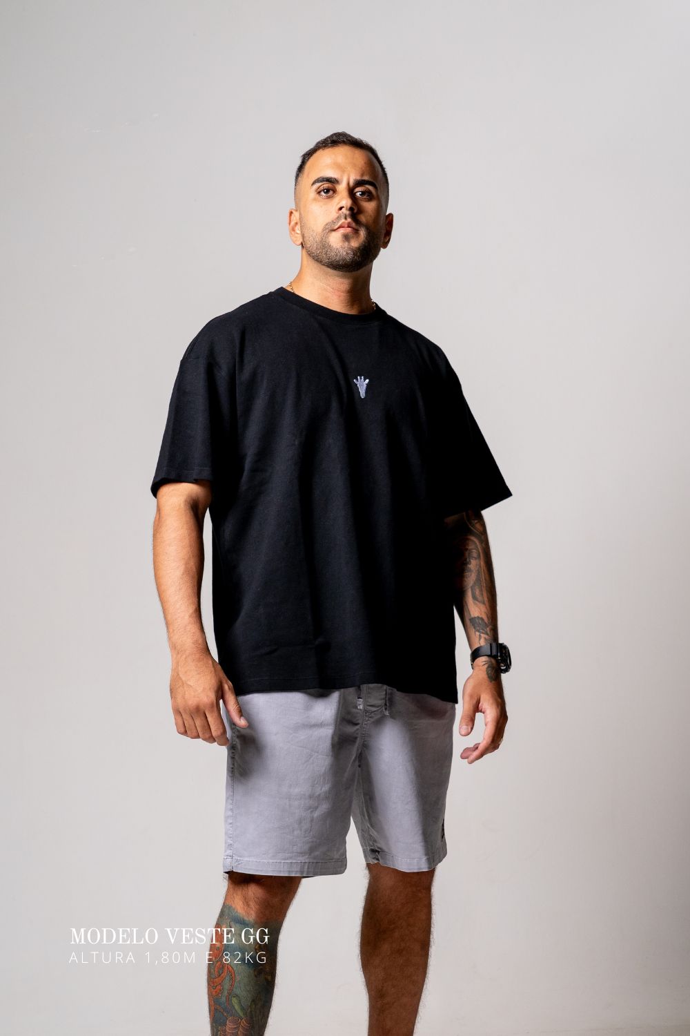 Camiseta Oversized Prime Preto