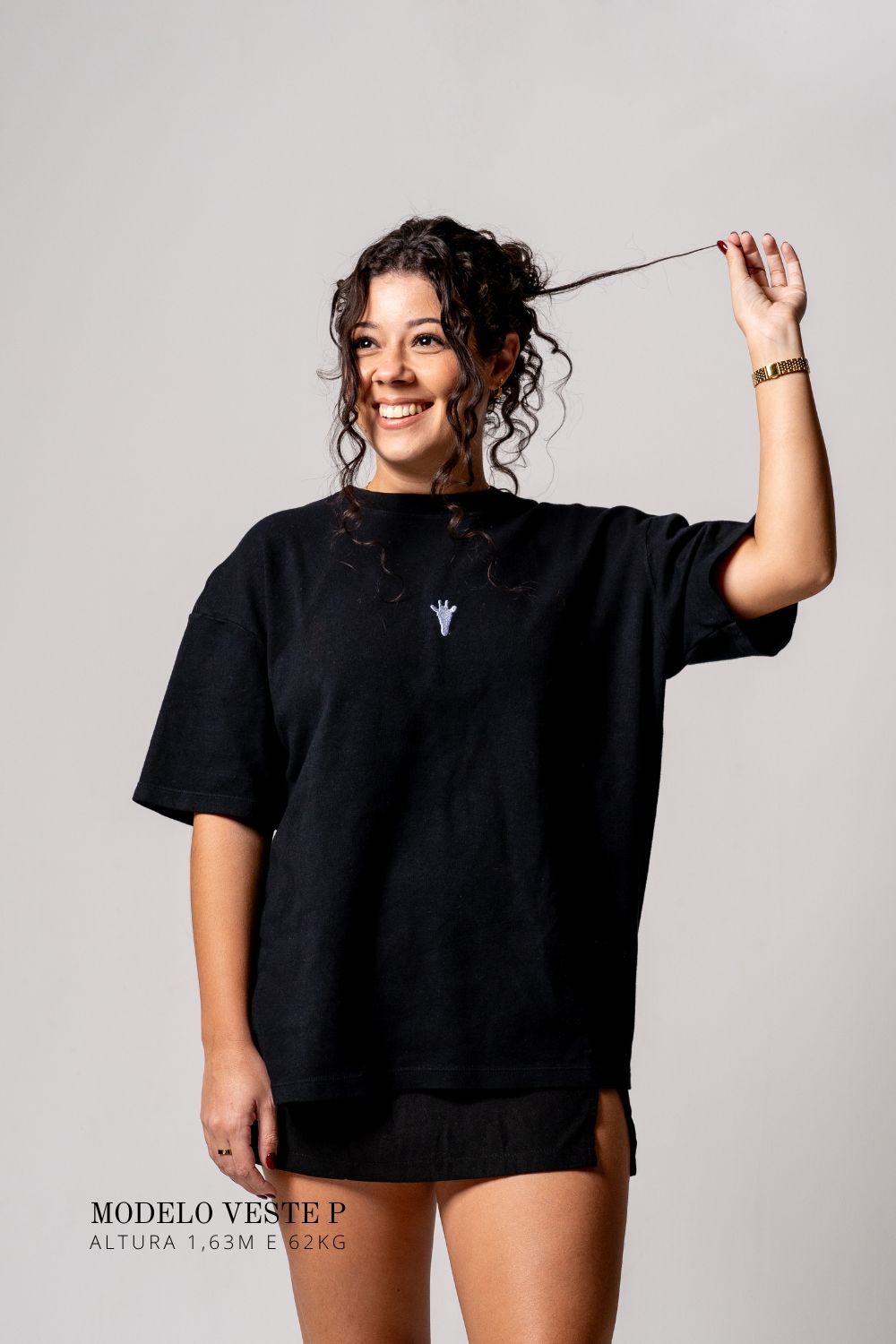 Camiseta Oversized Prime Preto