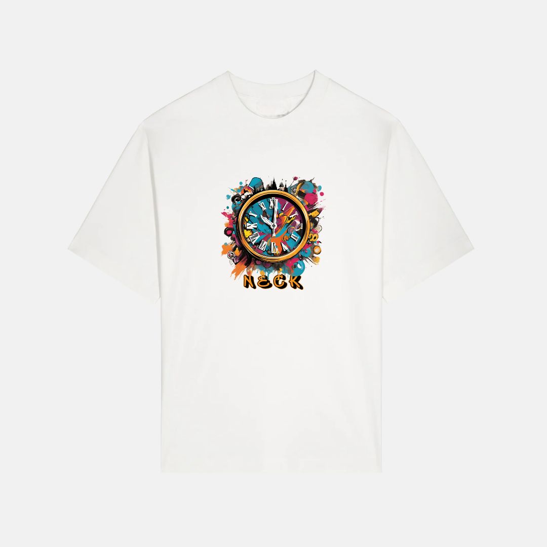 Camiseta Oversized Tiempo Off White